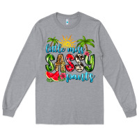 Heather Grey little miss sassy pants Long Sleeve Tee - Zillion Design Studio