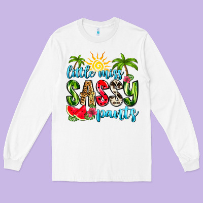 Little Miss Sassy Pants Long Sleeve Tee Designed By Zillion Design Studio