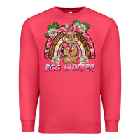 Cardinal easter pink camouflage egg hunter  bunny rainbow Premium Sweatshirt - BarkalooDesign