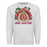 Dove Grey easter pink camouflage egg hunter  bunny rainbow Premium Sweatshirt - BarkalooDesign
