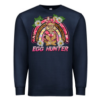Navy easter pink camouflage egg hunter  bunny rainbow Premium Sweatshirt - BarkalooDesign