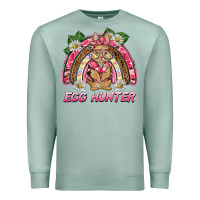 Seafoam easter pink camouflage egg hunter  bunny rainbow Premium Sweatshirt - BarkalooDesign