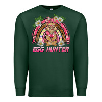 Sports Green easter pink camouflage egg hunter  bunny rainbow Premium Sweatshirt - BarkalooDesign