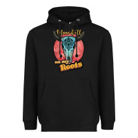 Black blame it all on my roots white Heavyweight Hoodie - JahusDesignShop