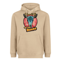 Mushroom blame it all on my roots white Heavyweight Hoodie - JahusDesignShop