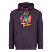 Plum blame it all on my roots white Heavyweight Hoodie - JahusDesignShop