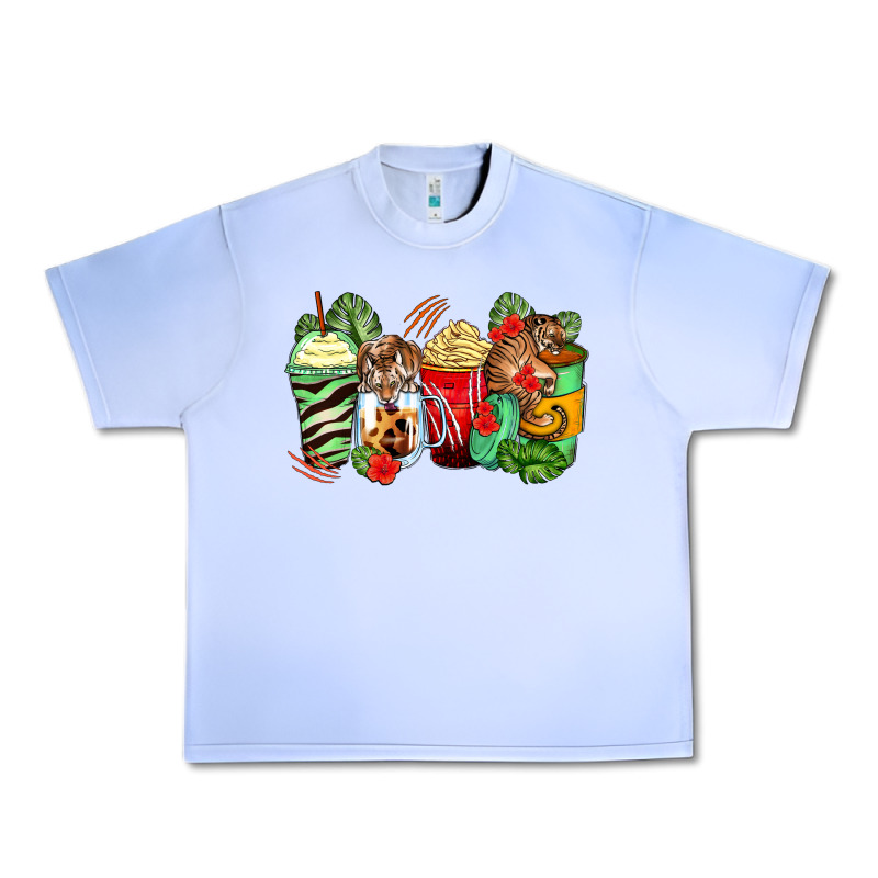 Tiger Coffee Cups Urban Heavy Tee by Zillion Design Studio | Teevron