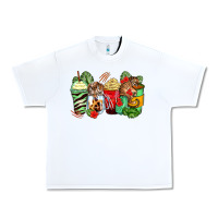 White tiger coffee cups Urban Heavy Tee - Zillion Design Studio