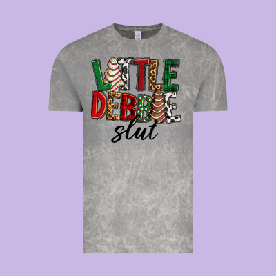 Vintage Tee Little debbie slut Christmas