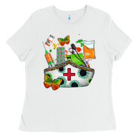White nurse   juneteenth Ladies Tee - AdoDesignShop