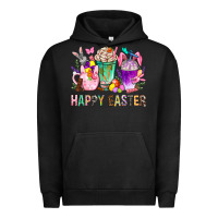 Pigment Black Happy Easter Coffee Cups With Bunny Urban Hoodie - BundleAndBundleShop