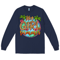Navy hot girl summer Long Sleeve Tee - Zillion Design Studio
