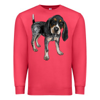 Cardinal bluetick coonhound Premium Sweatshirt - LillyAllenDesigns