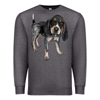 Charcoal Heather bluetick coonhound Premium Sweatshirt - LillyAllenDesigns