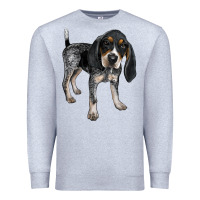 Heather Grey bluetick coonhound Premium Sweatshirt - LillyAllenDesigns