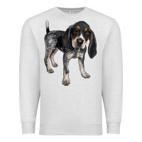 Oatmeal Heather bluetick coonhound Premium Sweatshirt - LillyAllenDesigns