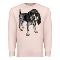 Pale Pink bluetick coonhound Premium Sweatshirt - LillyAllenDesigns