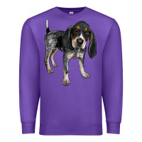 Purple bluetick coonhound Premium Sweatshirt - LillyAllenDesigns