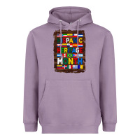 Lavender hispanic haritage month flags with background Heavyweight Hoodie - BundleAndBundleShop
