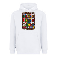 White hispanic haritage month flags with background Heavyweight Hoodie - BundleAndBundleShop