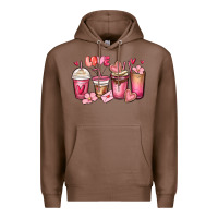 Chestnut valentines day coffee cups Premium Hoodie - MaliasSmallBusiness