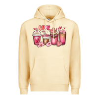 Pina Colada valentines day coffee cups Premium Hoodie - MaliasSmallBusiness