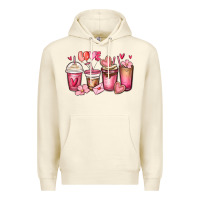 Sandshell valentines day coffee cups Premium Hoodie - MaliasSmallBusiness