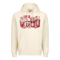 Tofu valentines day coffee cups Premium Hoodie - MaliasSmallBusiness