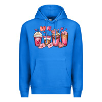 True Royal valentines day coffee cups Premium Hoodie - MaliasSmallBusiness