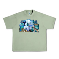 Oil Green wolf coffee cups Urban Heavy Tee - Zillion Design Studio