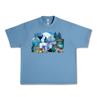 Pebble Blue wolf coffee cups Urban Heavy Tee - Zillion Design Studio