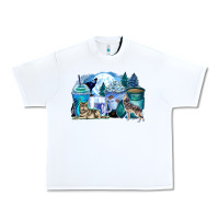 White wolf coffee cups Urban Heavy Tee - Zillion Design Studio