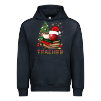 Navy Teacher With Christmas Tree Urban Hoodie - BundleAndBundleShop