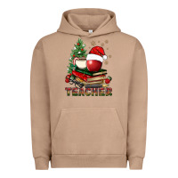 Pigment Burro Teacher With Christmas Tree Urban Hoodie - BundleAndBundleShop