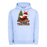 Pigment Grape Ice Teacher With Christmas Tree Urban Hoodie - BundleAndBundleShop
