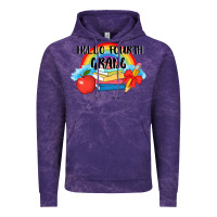 Cloud Purple back to school hello fourth grade 3200x2400 Vintage Hoodie - AdoDesignShop
