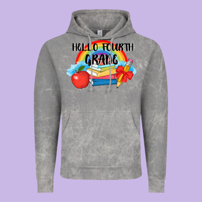 Back To School Hello Fourth Grade 3200x2400 Vintage Hoodie Designed By Adodesignshop