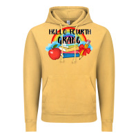 Vintage Mustard back to school hello fourth grade 3200x2400 Vintage Hoodie - AdoDesignShop