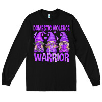 Black Domestic Violence Warrior Gnomes Long Sleeve Tee - texasbilliewilder