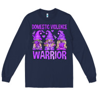 Navy Domestic Violence Warrior Gnomes Long Sleeve Tee - texasbilliewilder