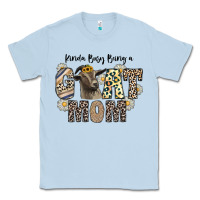 Dusty Blue kinda busy being a goat mom Classic Tee - CowhideDigitalArt