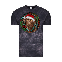 Cloud Black Labrador Retriever Christmas Vintage Tee - RanaPortraitStore