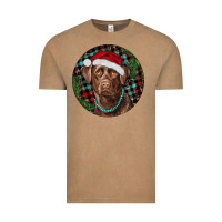 Labrador Retriever Christmas Vintage Tee | Teevron