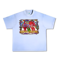 Grape Ice Happy Easter Roosters Urban Heavy Tee - RanaPortraitStore