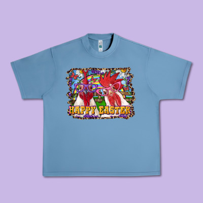 Urban Heavy Tee Happy Easter Roosters