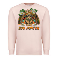 Pale Pink easter egg hunter  rabbit rainbow Premium Sweatshirt - BarkalooDesign