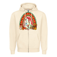 Sandshell Christmas Unicorn Rainbow Zipper Hoodie - FaDigitalArtStudio