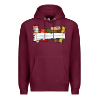 Burgundy teacher custom Premium Hoodie - NancyCooperArtShop