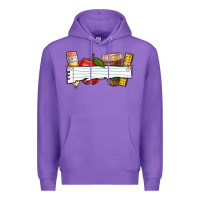 Purple teacher custom Premium Hoodie - NancyCooperArtShop