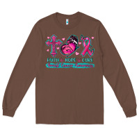 Chestnut Faith Hope Cure Breast Cancer Awareness Long Sleeve Tee - texasbilliewilder